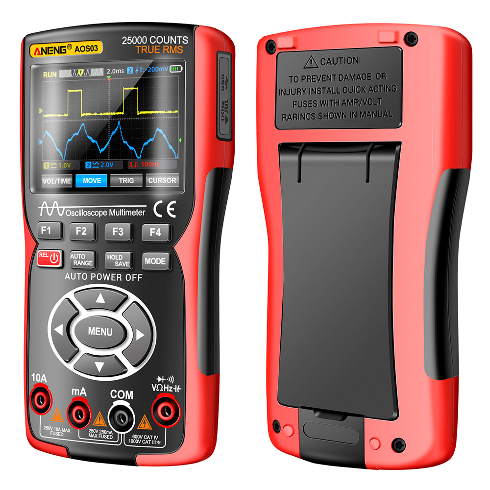ANENG AOS03 Digital Oscilloscope Multimeter Signal Generator Waveform Output Handheld Multimeter ANENG AOS03 Digital Oscilloscope Multimeter Signal Generator Waveform Output Handheld Multimeter